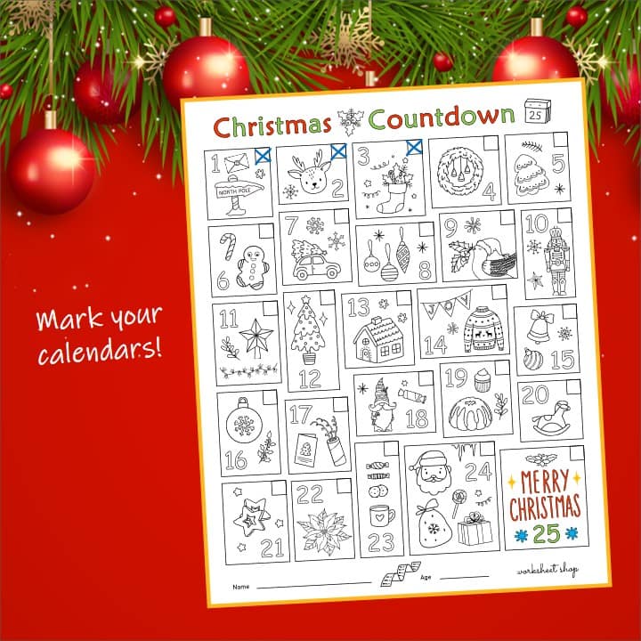 Free Printable Holiday Worksheets and Activities